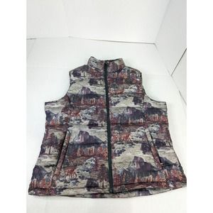The North Face 700 Wildlife Deer Goose Down Puffer Vest‎ Size Women's XL